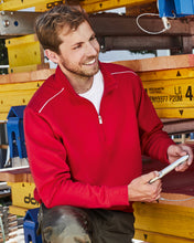 Kép betöltése a galériamegjelenítőbe: James&Nicholson Solid Style Cipzáros Nyakú Pulóver