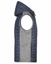 Kép betöltése a galériamegjelenítőbe: James&Nicholson Hbrid Kapucnis Mellény Kék