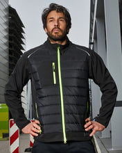 Kép betöltése a galériamegjelenítőbe: James&Nicholson Hibrid Dzseki Fekete/Citrom 1