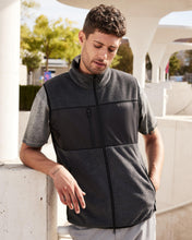 Kép betöltése a galériamegjelenítőbe: James&Nicholson Hibrid Polár Unisex Mellény Fekete2