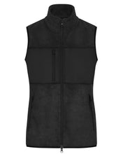 Kép betöltése a galériamegjelenítőbe: James&Nicholson Hibrid Polár Unisex Mellény Fekete