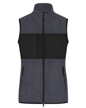 Kép betöltése a galériamegjelenítőbe: James&Nicholson Hibrid Polár Unisex Mellény Szürke
