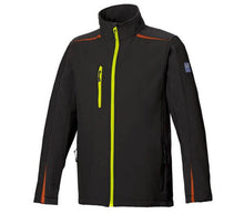 Kép betöltése a galériamegjelenítőbe: Burgia BS One Softshell Kabát/Dzseki Fekete/Narancs/Citrom