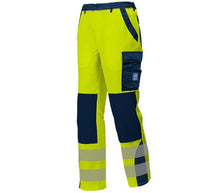 Kép betöltése a galériamegjelenítőbe: Burgia Image Láthatósági Deréknadrág Sárga/Kék