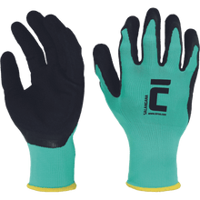 Kép betöltése a galériamegjelenítőbe: Cerva - Salangana Kesztyű pes/latex Zöld