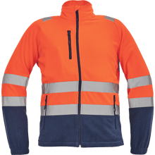 Kép betöltése a galériamegjelenítőbe: Cerva Sevilla HV Polár Pulóver Narancs/Kék