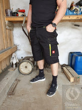 Kép betöltése a galériamegjelenítőbe: Engelbert Strauss Motion 2020 Rövidnadrág Fekete/Citrom/Narancs