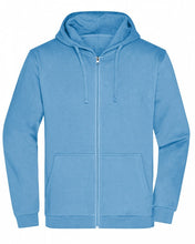 Kép betöltése a galériamegjelenítőbe: James&Nicholson Cipzáros Kapucnis Pulóver BabaKék