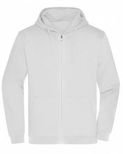 Kép betöltése a galériamegjelenítőbe: James&Nicholson Cipzáros Kapucnis Pulóver Fehér