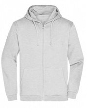 Kép betöltése a galériamegjelenítőbe: James&Nicholson Cipzáros Kapucnis Pulóver VilágosSzürke