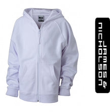 Kép betöltése a galériamegjelenítőbe: James & Nicholson Cipzáros pulóver Fehér