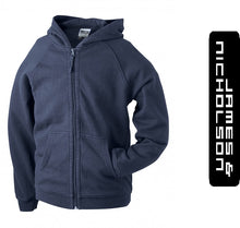 Kép betöltése a galériamegjelenítőbe: James & Nicholson Cipzáros pulóver SötétKék