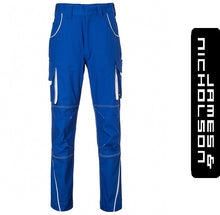 Kép betöltése a galériamegjelenítőbe: James & Nicholson Color Style Deréknadrág Kék