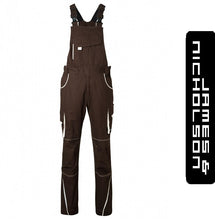 Kép betöltése a galériamegjelenítőbe: James & Nicholson Color Style Kantárosnadrág Barna