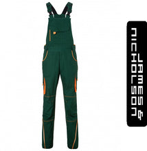 Kép betöltése a galériamegjelenítőbe: James & Nicholson Color Style Kantárosnadrág Zöld/Narancs