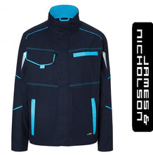 Kép betöltése a galériamegjelenítőbe: James & Nicholson Color Style Munkás Kabát/Dzseki SötétKék