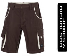 Kép betöltése a galériamegjelenítőbe: James&Nicholson Color Style Rövidnadrág Barna