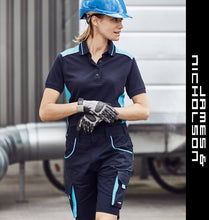 Kép betöltése a galériamegjelenítőbe: James&Nicholson Color Style Rövidnadrág Női SötétKék/Kék