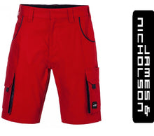 Kép betöltése a galériamegjelenítőbe: James&Nicholson Color Style Rövidnadrág Piros