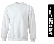 Kép betöltése a galériamegjelenítőbe: James & Nicholson Kereknyakú Pulóver Fehér