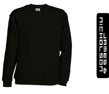 Kép betöltése a galériamegjelenítőbe: James & Nicholson Kereknyakú Pulóver Fekete