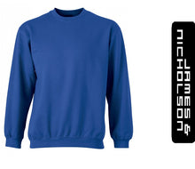 Kép betöltése a galériamegjelenítőbe: James & Nicholson Kereknyakú Pulóver KirályKék