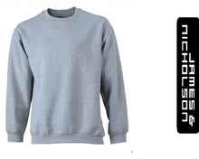 Kép betöltése a galériamegjelenítőbe: James & Nicholson Kereknyakú Pulóver Szürke