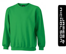 Kép betöltése a galériamegjelenítőbe: James & Nicholson Kereknyakú Pulóver Zöld