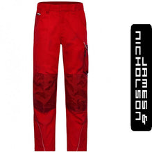 Kép betöltése a galériamegjelenítőbe: James & Nicholson Solid Style Deréknadrág Piros