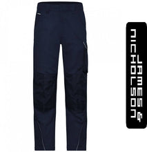 Kép betöltése a galériamegjelenítőbe: James & Nicholson Solid Style Deréknadrág SötétKék