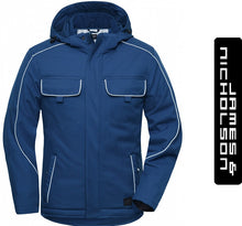 Kép betöltése a galériamegjelenítőbe: James & Nicholson Solid Style Kabát/Télikabát KirályKék