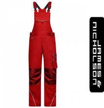 Kép betöltése a galériamegjelenítőbe: James & Nicholson Solid Style Kantárosnadrág Piros