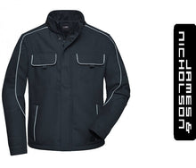 Kép betöltése a galériamegjelenítőbe: James & Nicholson Solid Style Munkás Kabát/Dzseki Szürke