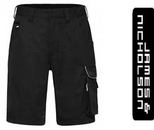 Kép betöltése a galériamegjelenítőbe: James & Nicholson Solid Style Rövidnadrág Fekete