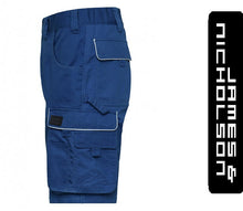 Kép betöltése a galériamegjelenítőbe: James & Nicholson Solid Style Rövidnadrág KirályKék2