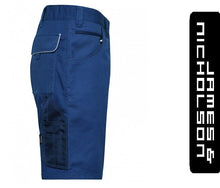 Kép betöltése a galériamegjelenítőbe: James & Nicholson Solid Style Rövidnadrág KirályKék