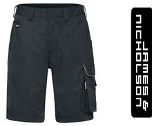 Kép betöltése a galériamegjelenítőbe: James & Nicholson Solid Style Rövidnadrág Szürke