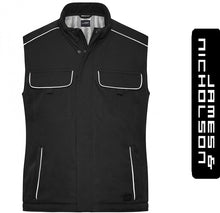 Kép betöltése a galériamegjelenítőbe: James&Nicholson Solid Style Vastag Mellény Fekete1