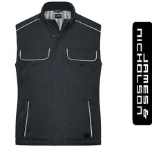 Kép betöltése a galériamegjelenítőbe: James&Nicholson Solid Style Vastag Mellény Szürke