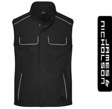 Kép betöltése a galériamegjelenítőbe: James & Nicholson Solid Style mellény Fekete
