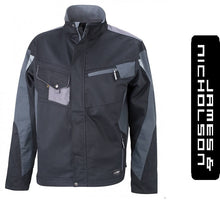 Kép betöltése a galériamegjelenítőbe: James & Nicholson Strong Style Kabát/Dzseki Fekete/Szürke