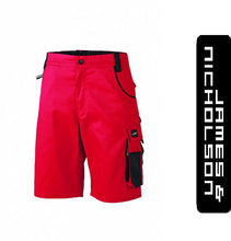 Kép betöltése a galériamegjelenítőbe: James & Nicholson Strong Style Rövidnadrág Piros