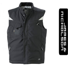 Kép betöltése a galériamegjelenítőbe: James&Nicholson Strong Style Vastag Mellény Fekete