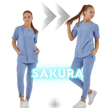 Kép betöltése a galériamegjelenítőbe: Wio Női Sakura Szett - Világos Kék
