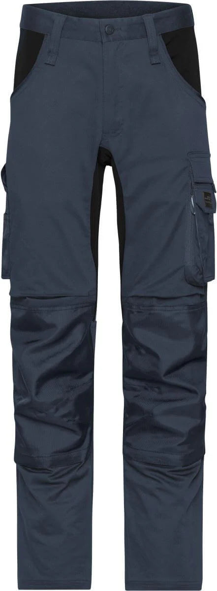 (20% Akció) James&Nicholson Stretch Slim Style Deréknadrág
