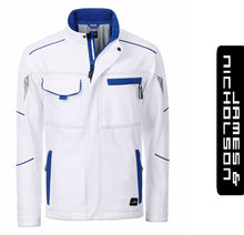 Kép betöltése a galériamegjelenítőbe: James &amp; Nicholson Color Style Kabát/Télikabát Fehér/Kék
