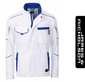 James & Nicholson Color Style Kabát/Télikabát Fehér/Kék