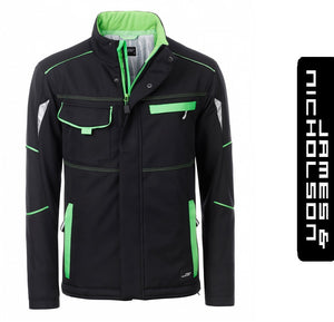 James & Nicholson Color Style Kabát/Télikabát Fekete/LimeZöld