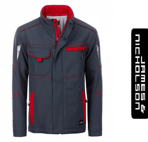 James & Nicholson Color Style Kabát/Télikabát Szürke/Piros