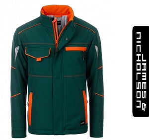 James & Nicholson Color Style Kabát/Télikabát Zöld/Narancs